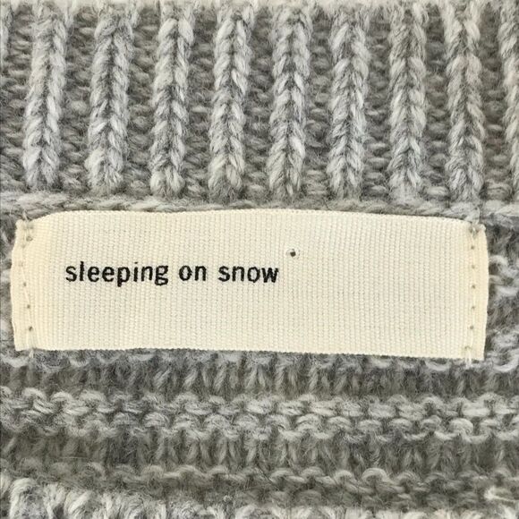 Anthropologie Sleeping on Snow Nuvola Sweater Women's XS Ruffle Hem Fuzzy Stripe - Picture 7 of 9